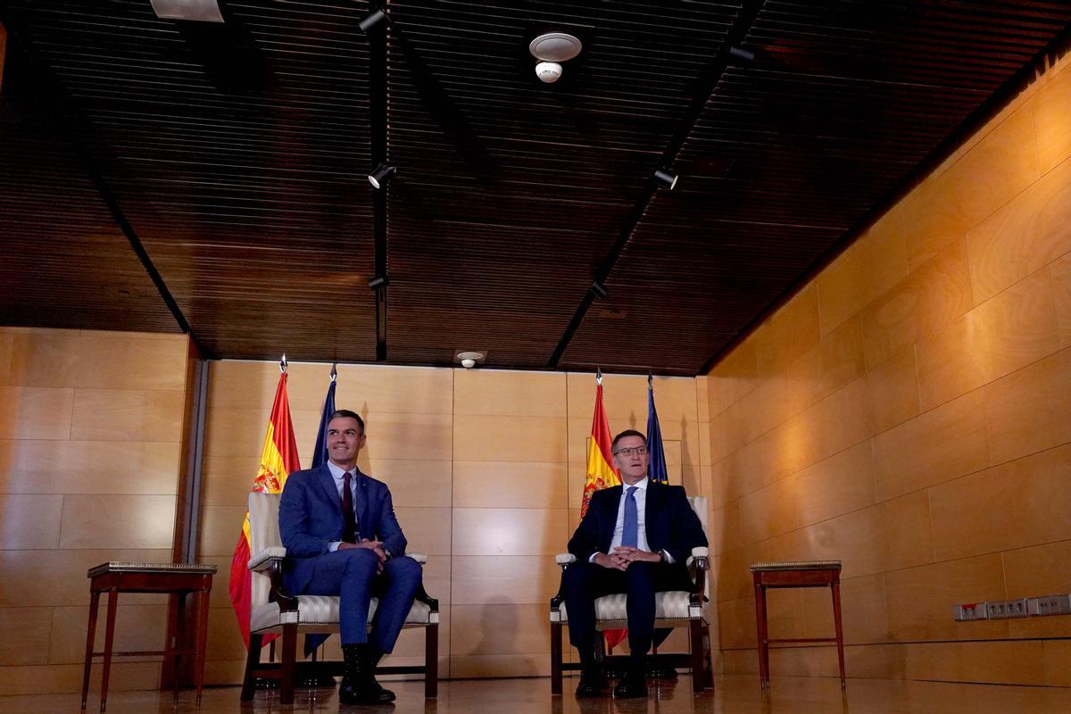 Reunión de Pedro Sánchez y Alberto Núñez Feijóo