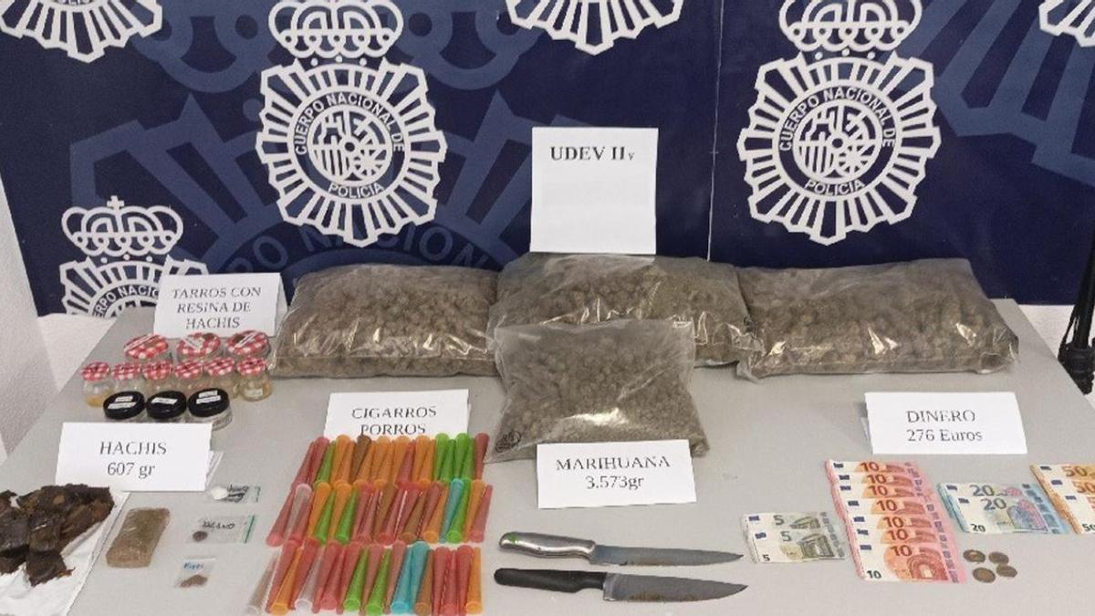 Droga intervenida en una operacion policial