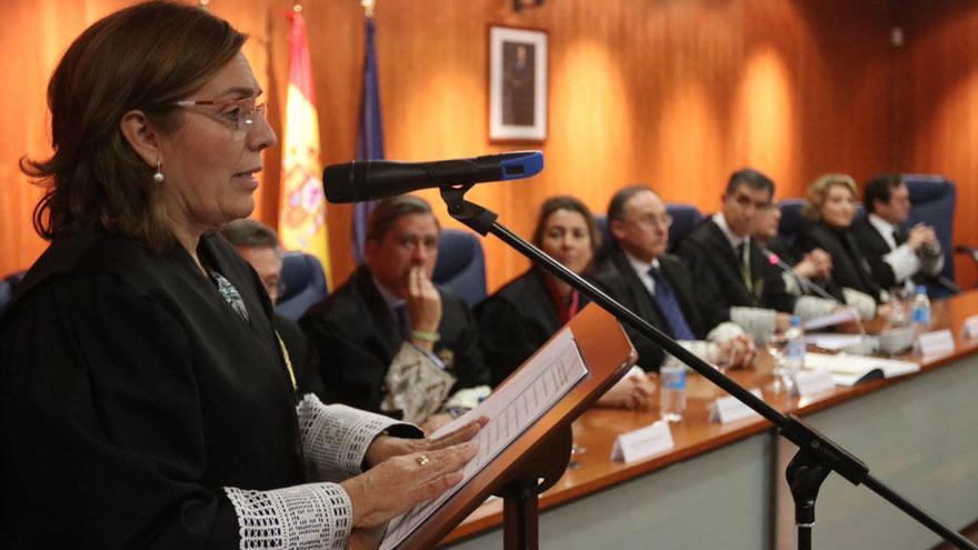 Lourdes García Ortiz, durante su toma de posesión.