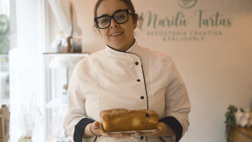 Mirtha Aranda en su negocio de Arteixo. |  Carlos Pardellas