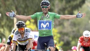 Alejandro Valverde triunfa por delante de Peter Sagan en la octava etapa de la Vuelta.