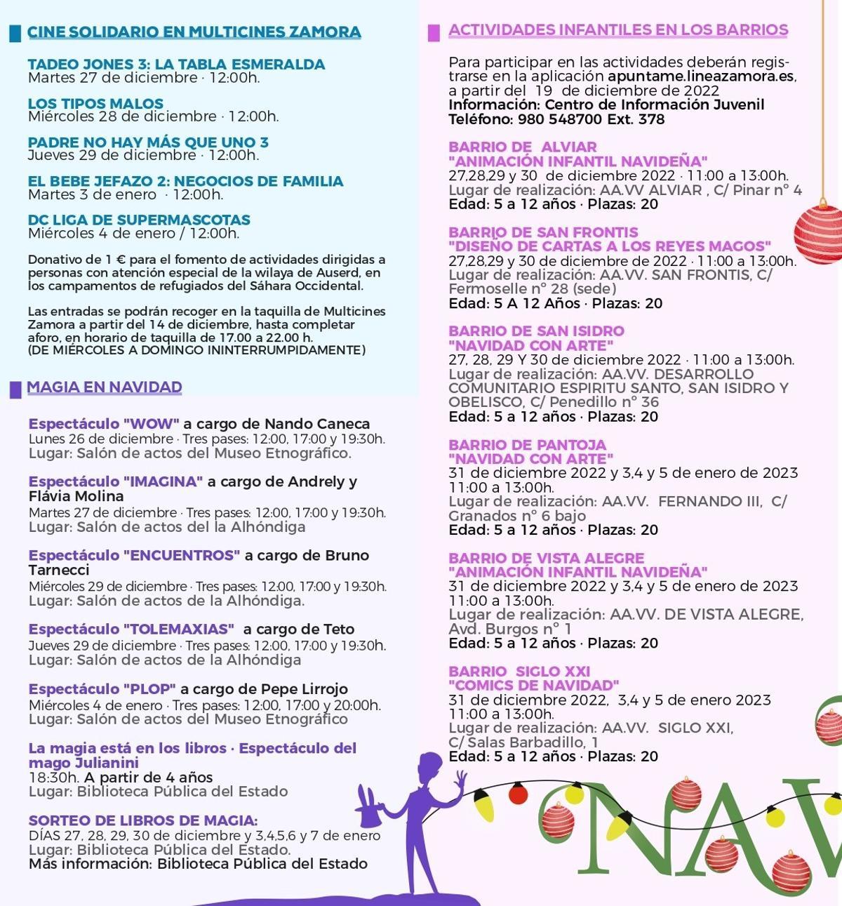 Programa de Navidad en Zamora 1.