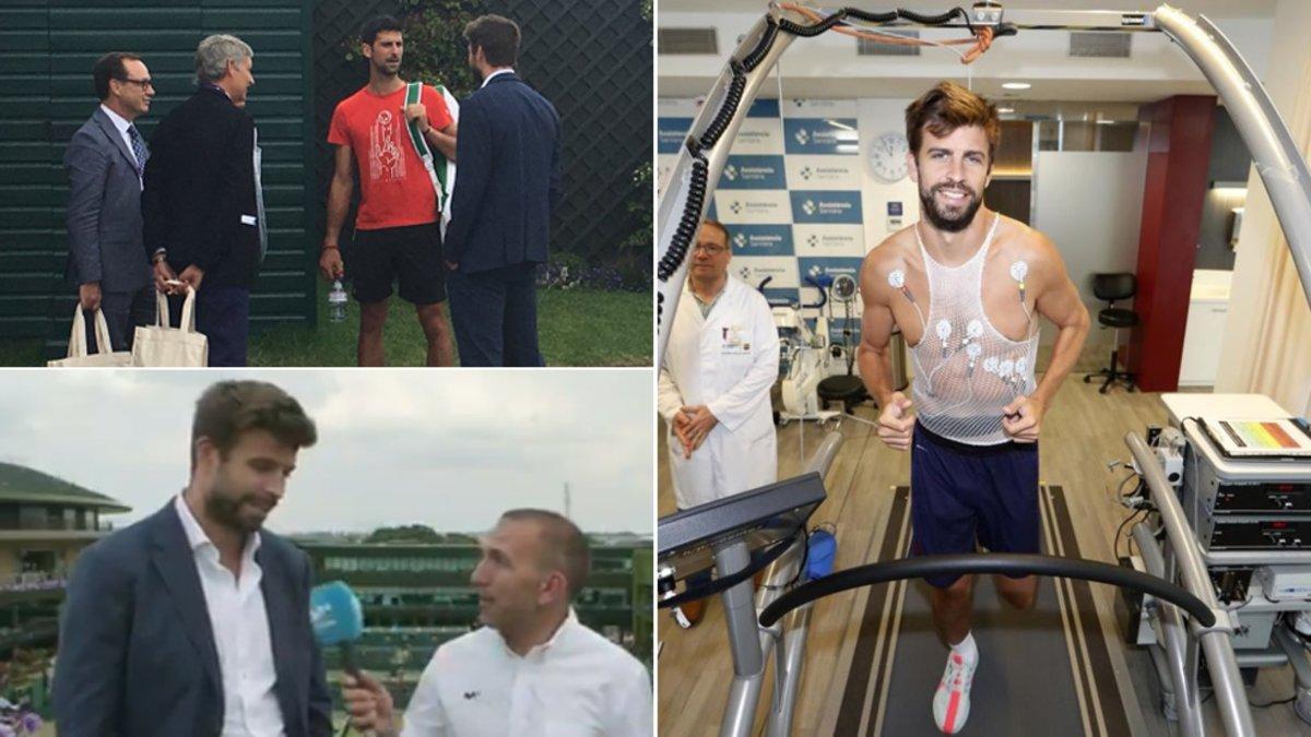 Piqué charló con Djokovic y hoy pasó la revisión médica