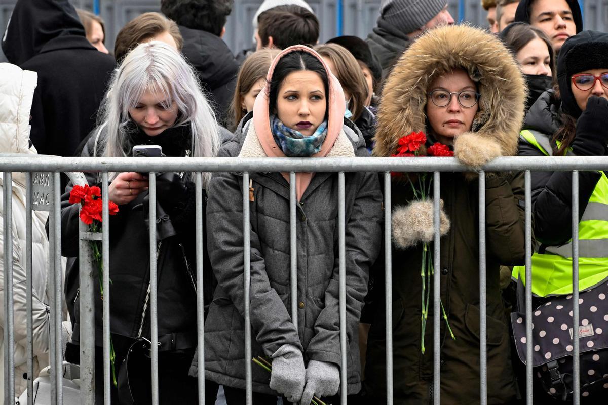 Funeral y ceremonia de despedida del político opositor ruso Alexei Navalny en Moscú