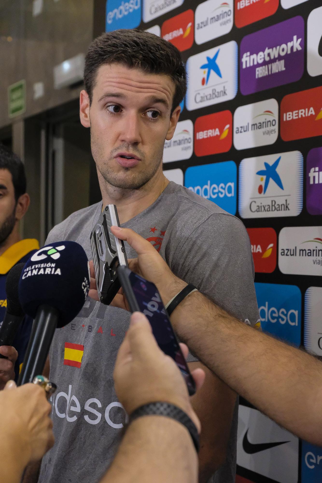 Entrenamiento de la selección española de baloncesto