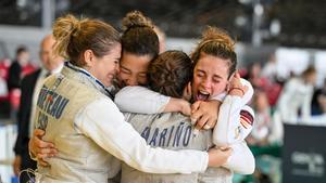 El florete femenino tras ganar