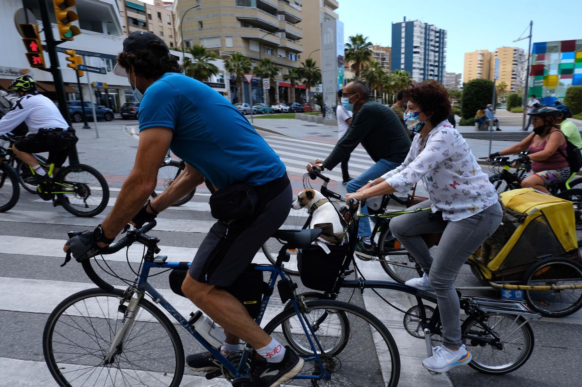 Bicifestación: Miles de ciclistas se manifiestan en Málaga por una movilidad sostenible