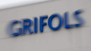 Logro de la farmacéutica Grifols difuminado.