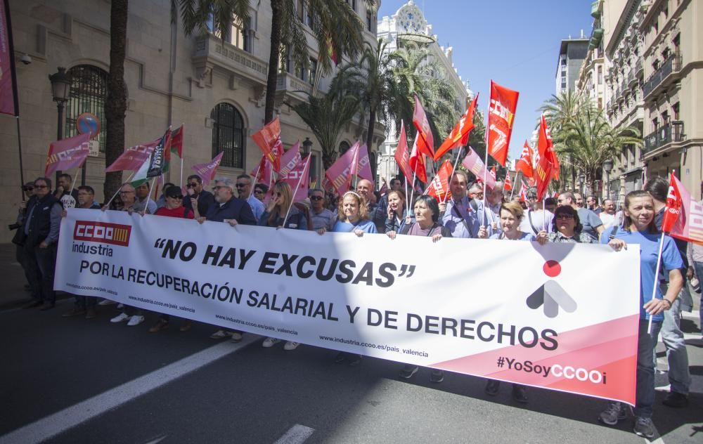 Manifestación del Día del Trabajo en València