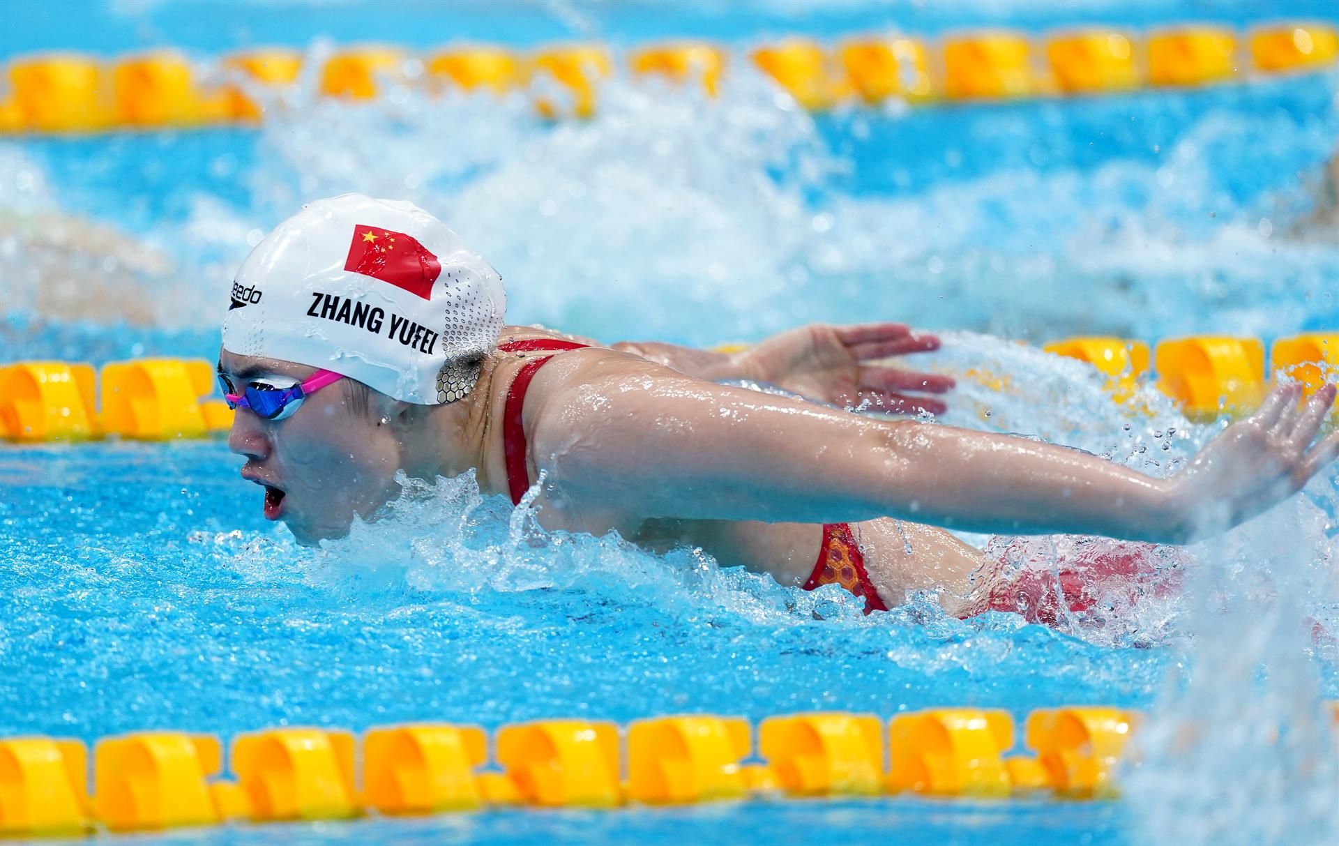 La nadadora china Zhang Yufei en Tokio 2020.