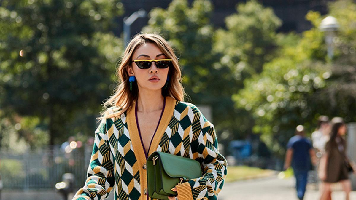 Chaqueta de punto en el Street Style de Nueva York