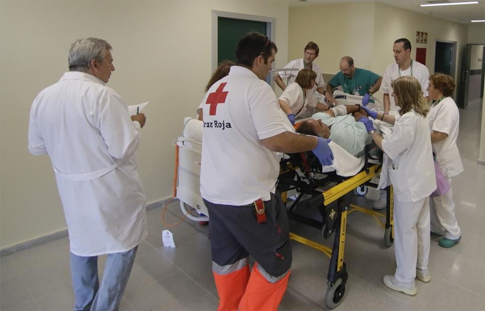 Traslado de pacientes al Hospital Universitario de Cáceres