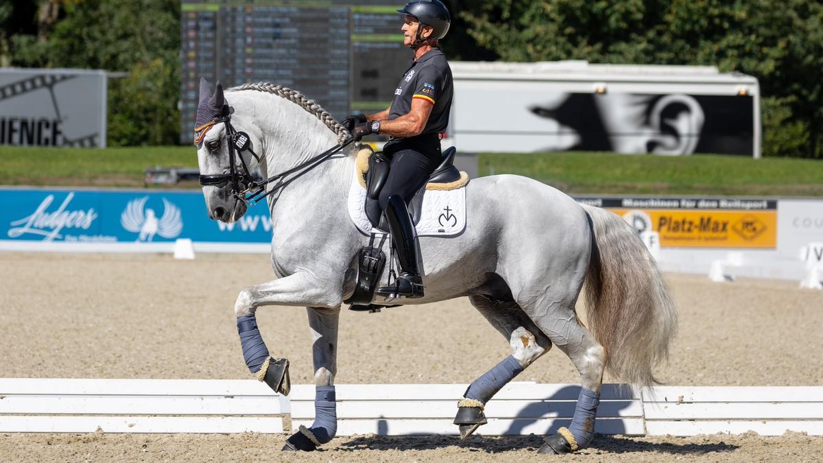 Juan Antonio Jiménez Cobo, con 'Euclides Mor' en Alemania.