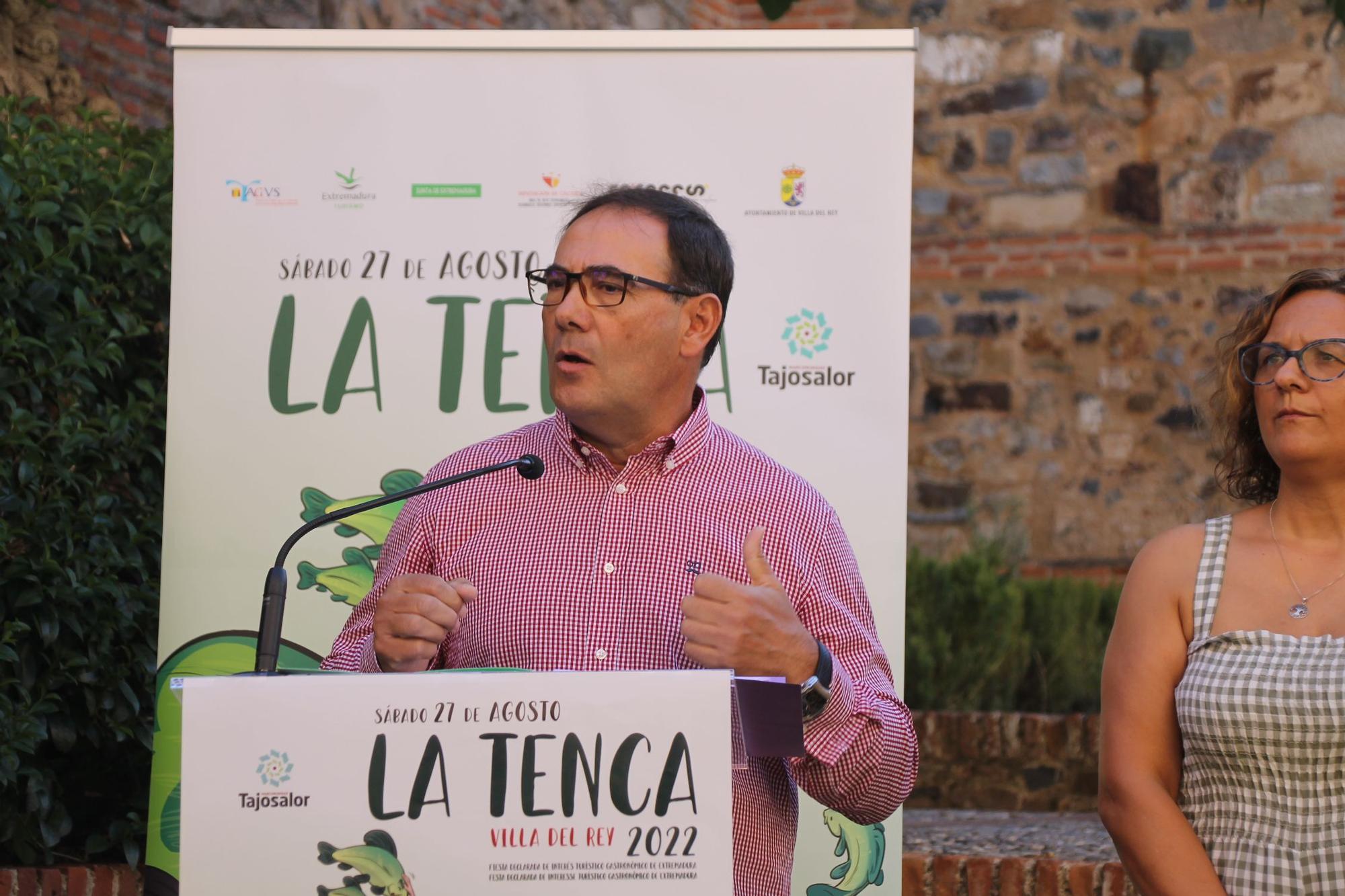 El alcalde de Villa del Rey y presidente de Tagus José Flores, durante la rueda de prensa.