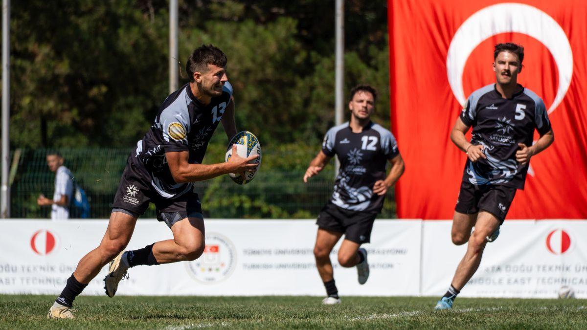 El equipo de rugby 7 de la USJ consiguió el título europeo.