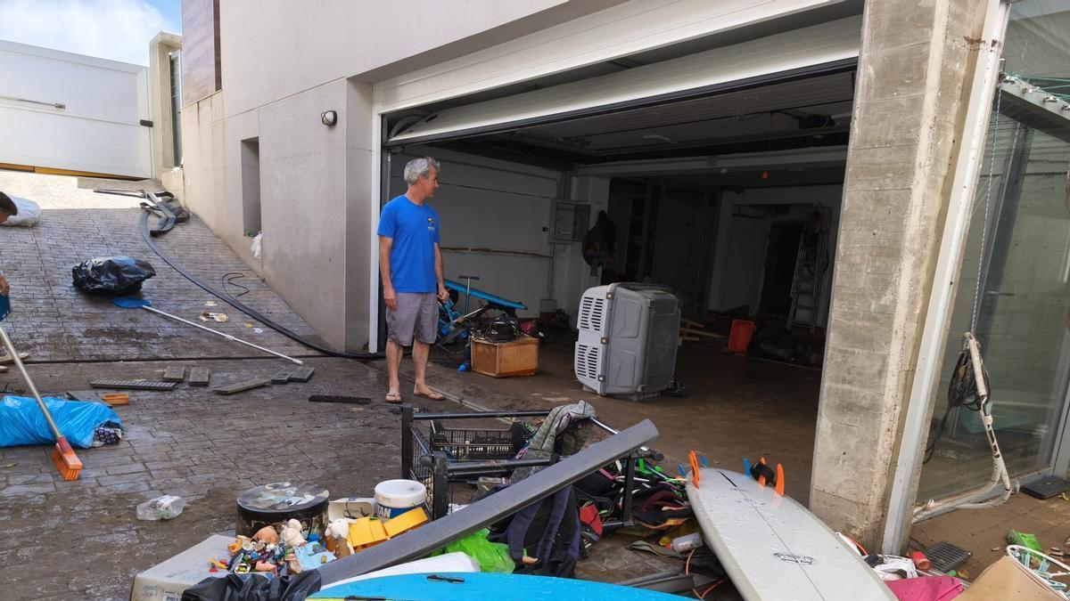 A Adrián Ramos se le anegó el sótano de la casa en Bañaderos, Arucas