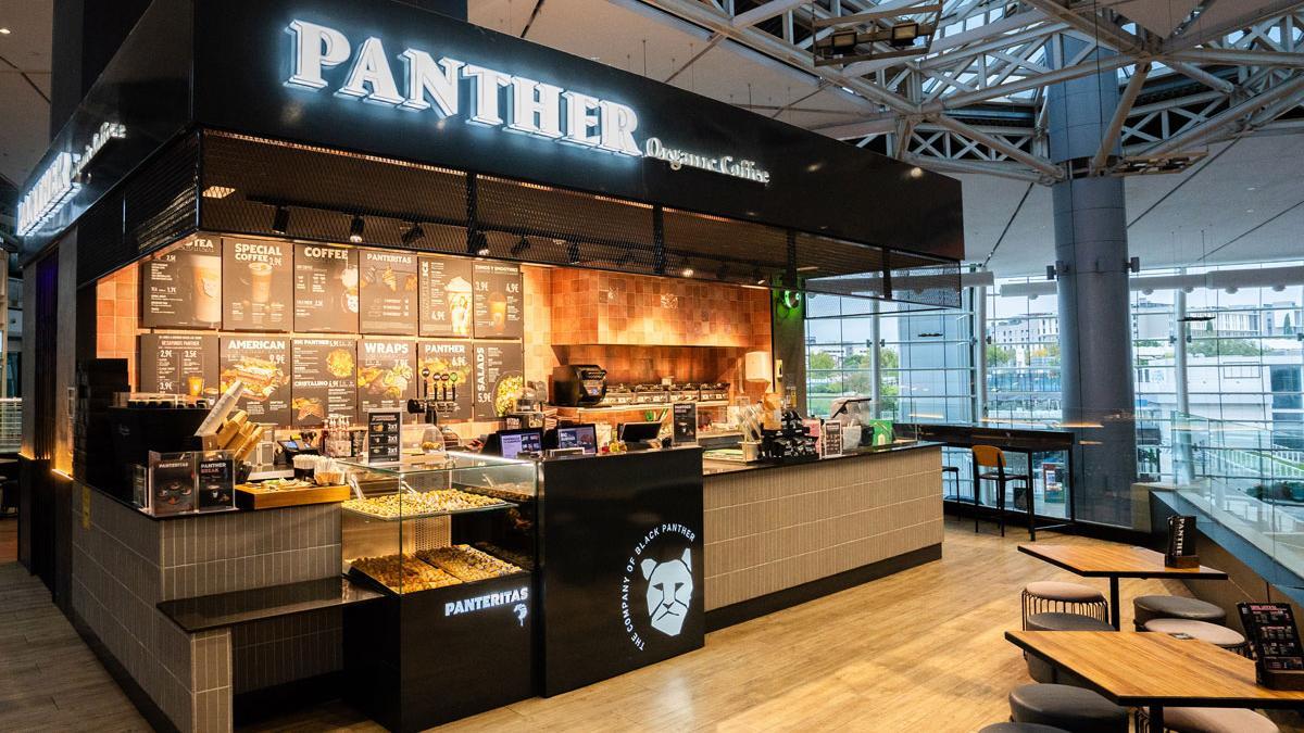 Cafetería Panther ubicada en H2O Centro Comercial, en Rivas (Madrid).