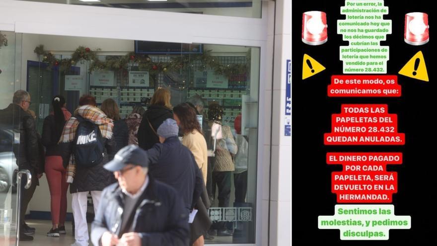 Afortunados porque no ha tocado: una hermandad de Alicante devuelve el dinero de 700 papeletas de la Lotería de Navidad