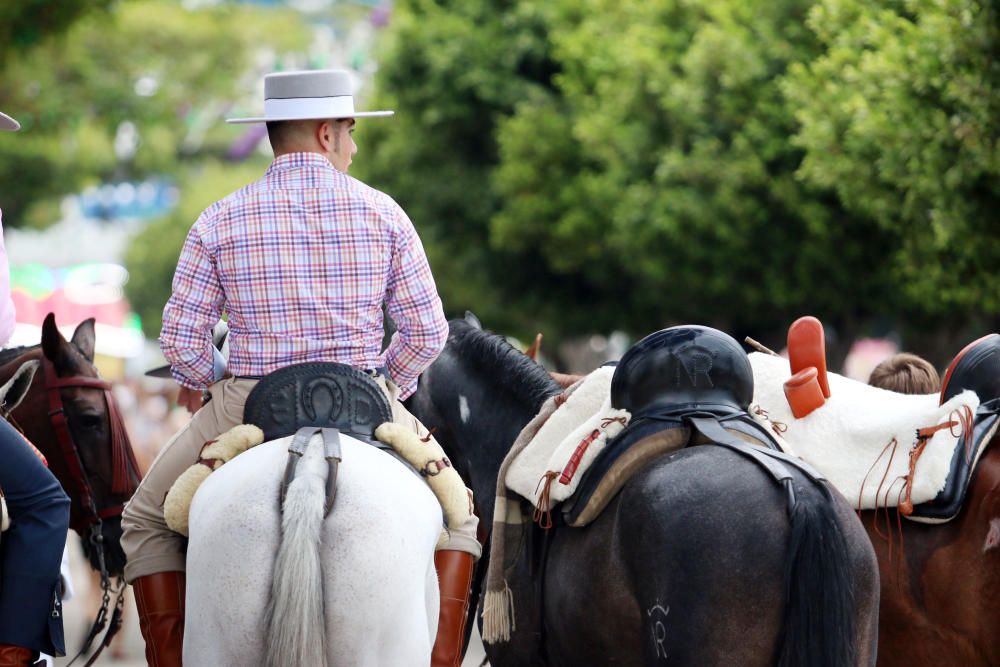 Ambiente en el Real de la Feria de Málaga del martes 16 de agosto.