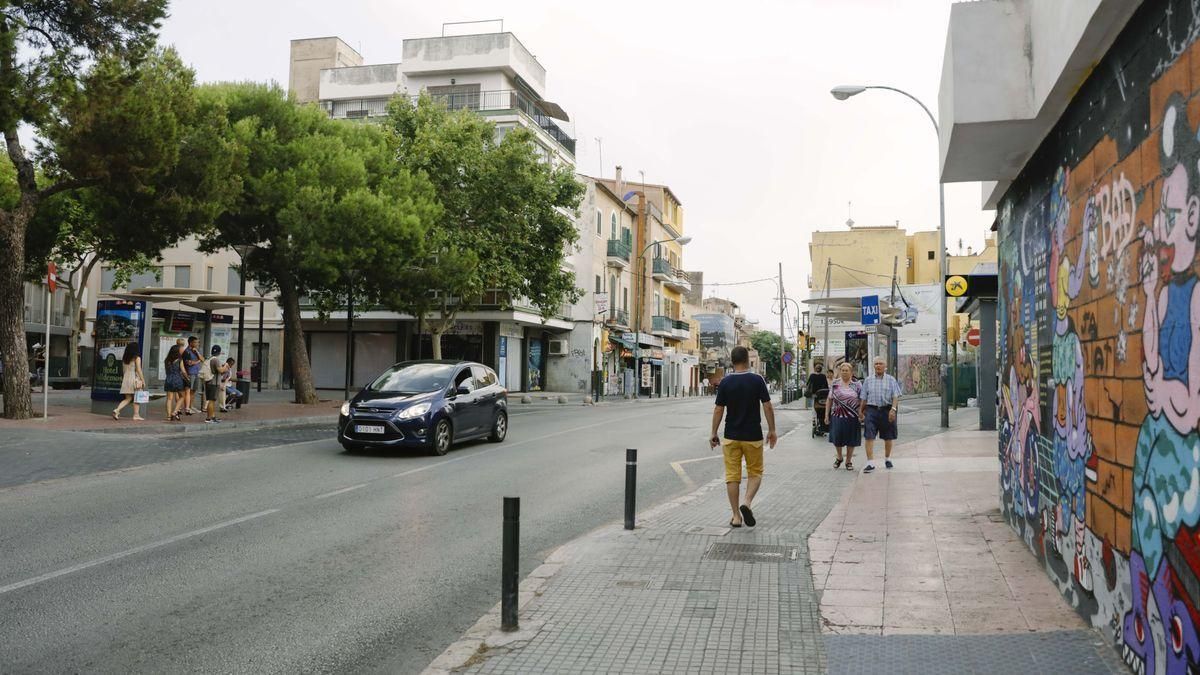 Plaza de Gomila de Palma, donde ha ocurrido la pelea en un 'after' muy cercano.