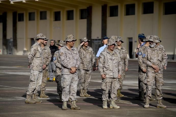 CANARIAS Y ECONOMIA 18-01-2019 BASE AEREA DE GANDO. TELDE-INGENIO. Ejército del Aire. Bienvenida del escuadrón del 10ª contingente del destacamento rappa en Sigonella.  FOTOS: JUAN CASTRO