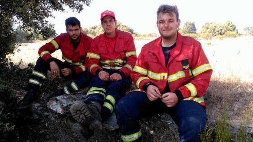 Bomberos del puesto de Miranda do Douro.