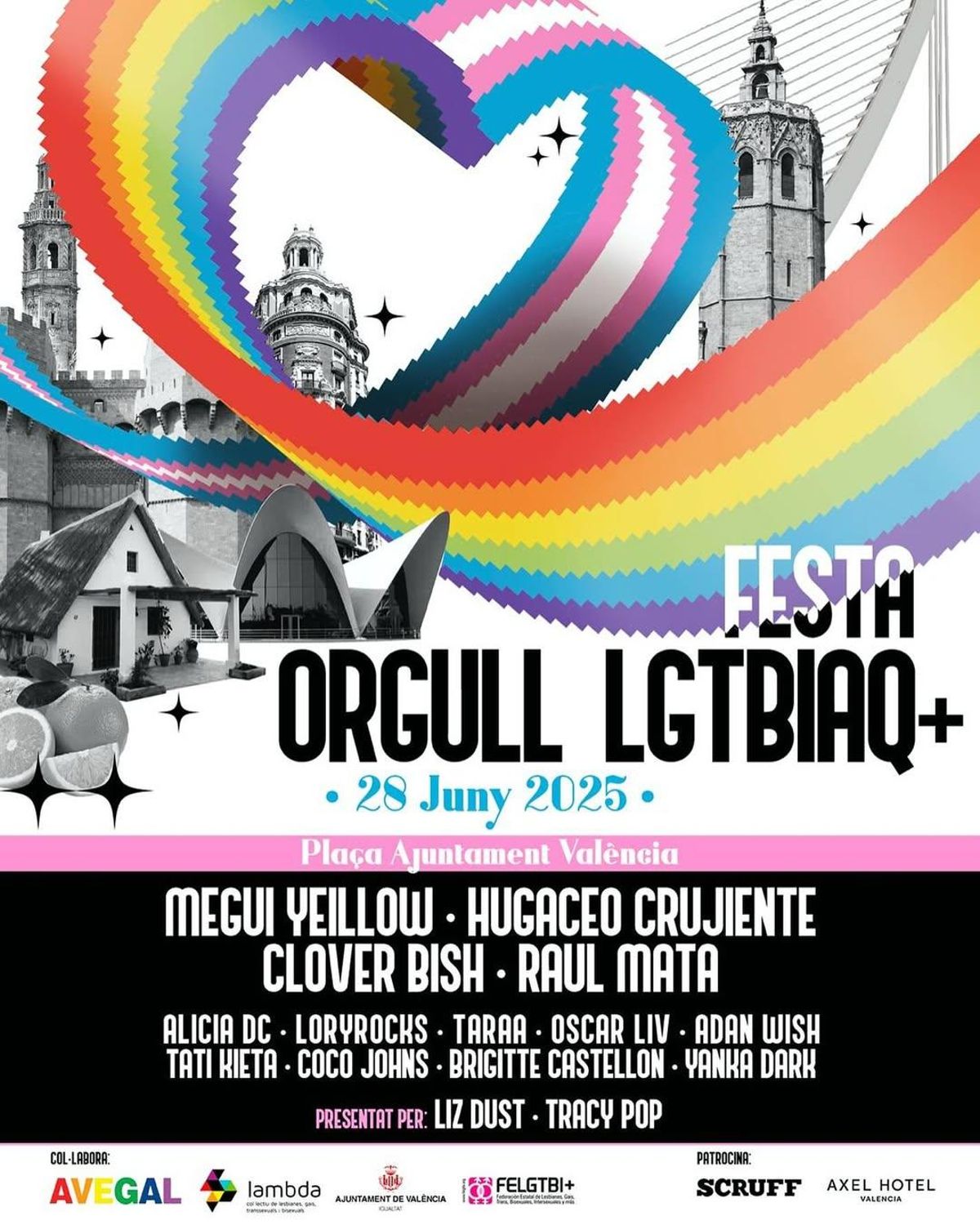 Cartel de la fiesta del orgullo