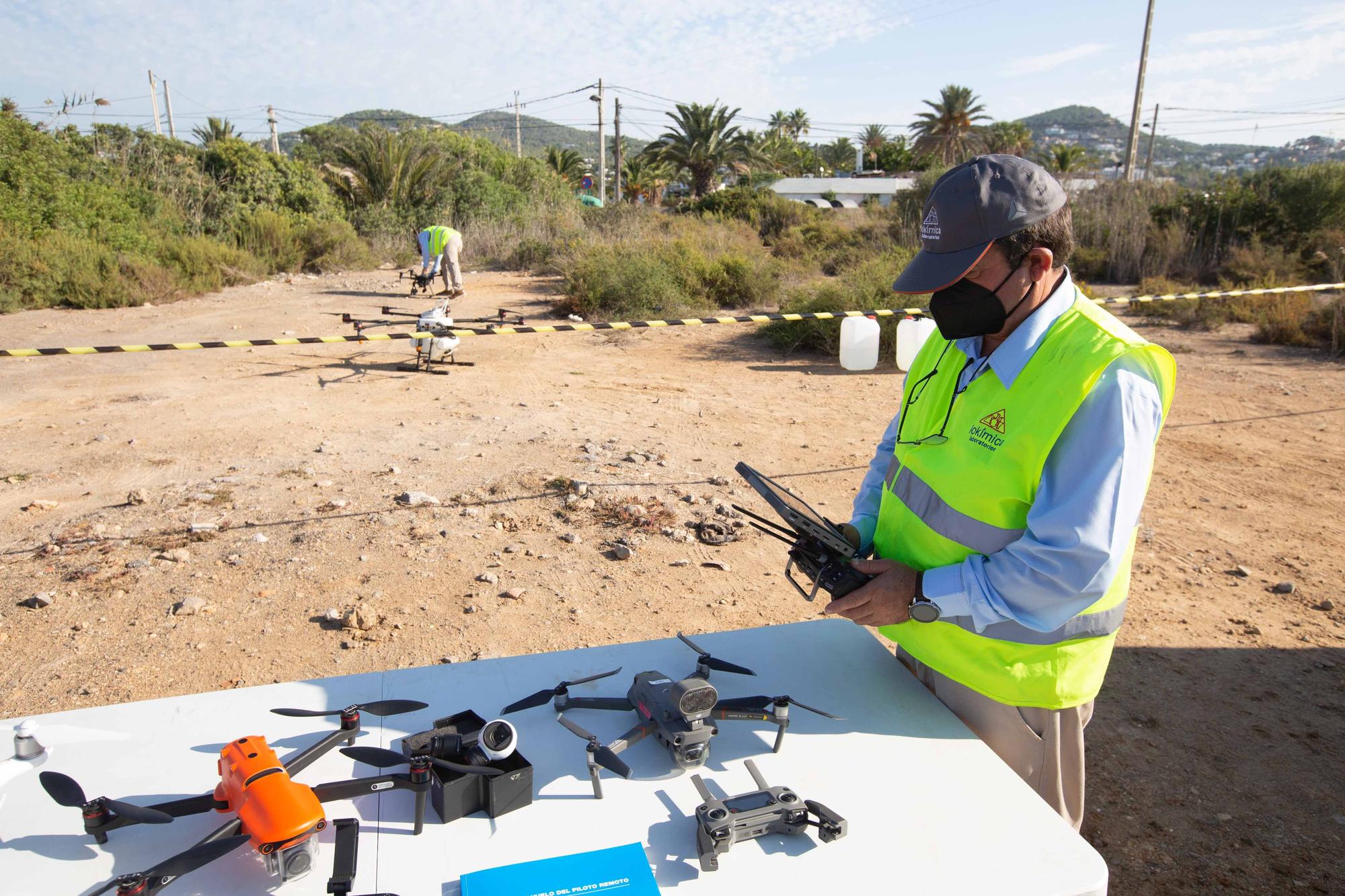 Drones contra los mosquitos de Ibiza