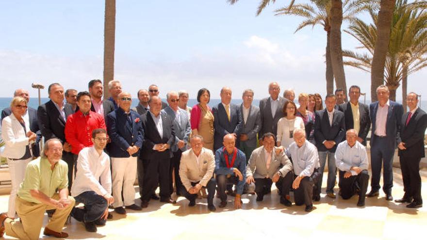 Asistentes a la conferencia de Pedro Ortega para el Club de Rotarios de Maspalomas.