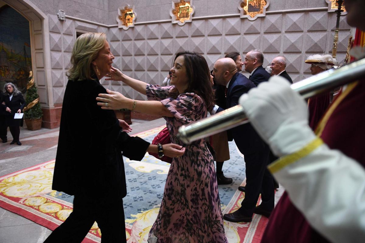 Recepción de Navidad en María Pita