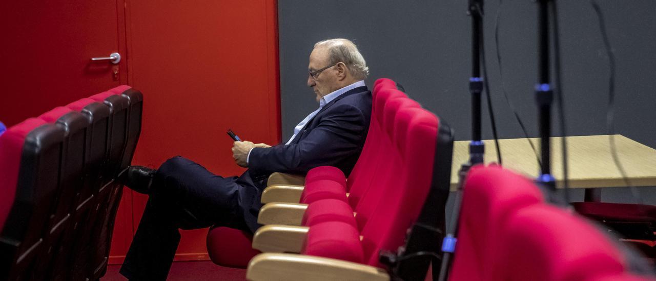 Andy Kohlberg, presidente del Mallorca, hace una semana en la sala de prensa de Son Moix.