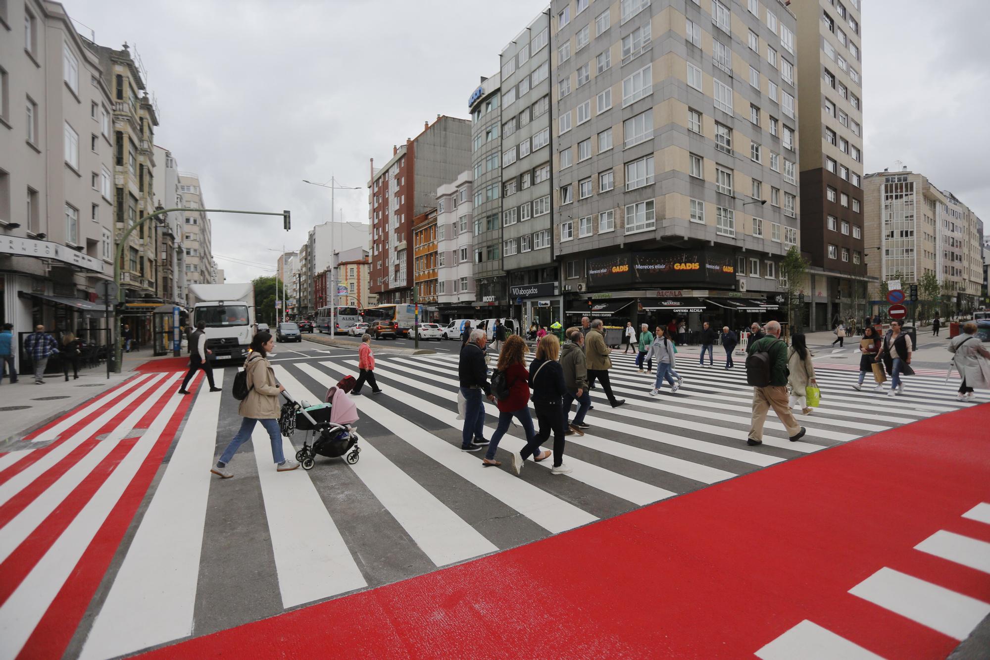 El paso de peatones más largo de A Coruña