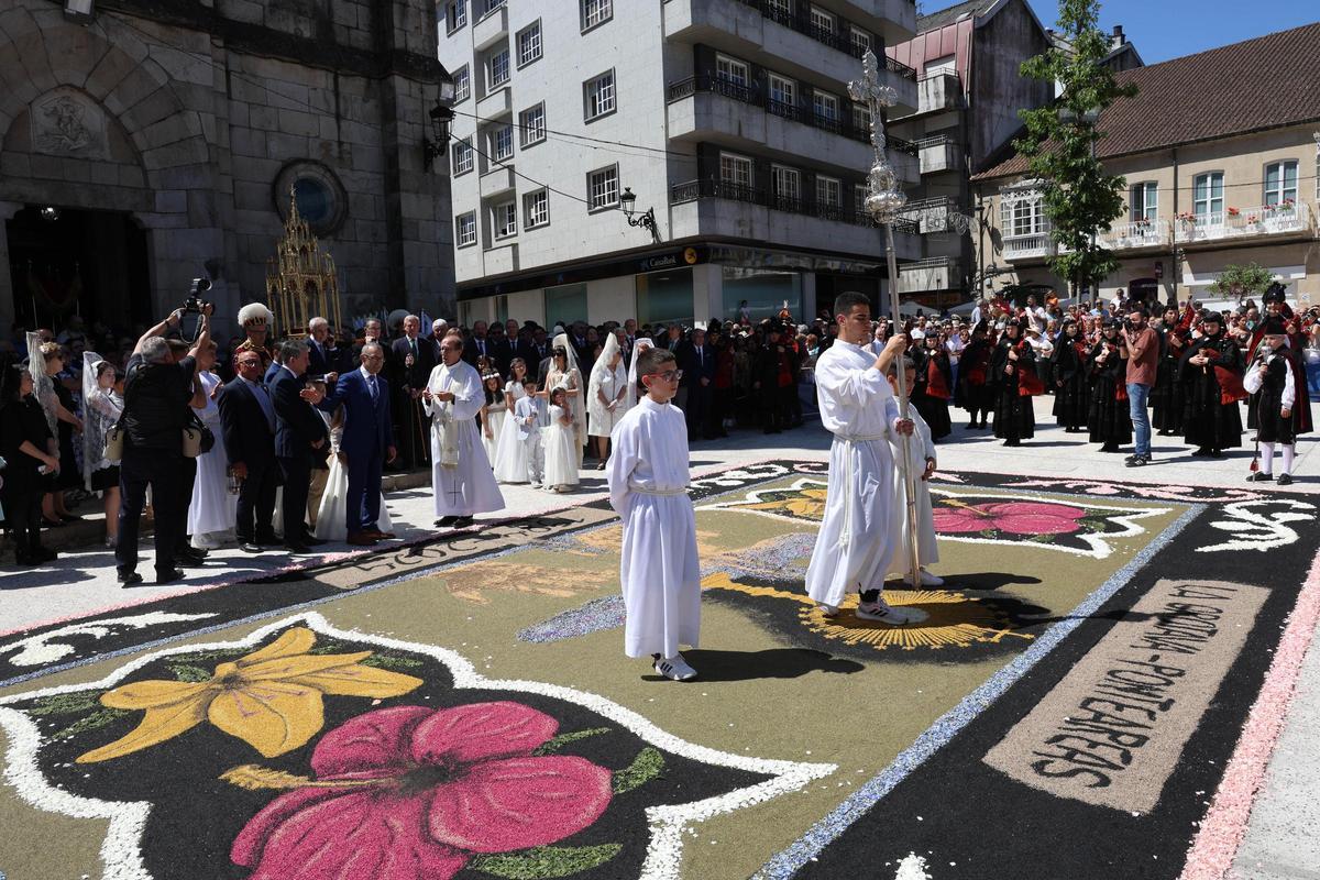 La procesión de Corpus Christi en Ponteareas