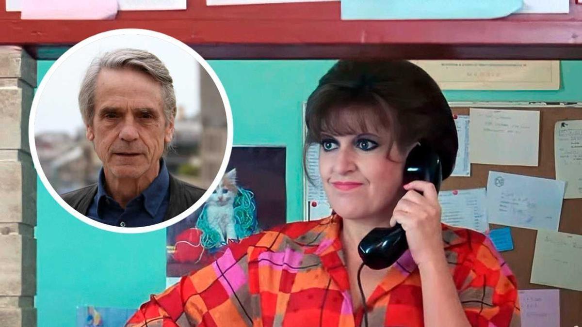 Jeremy Irons i l’actriu Loles León, en la pel·lícula ‘Mujeres al borde de un ataque de nervios’, de Pedro Almodóvar.