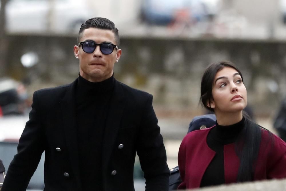 Llegada de Cristiano Ronaldo a los juzgados