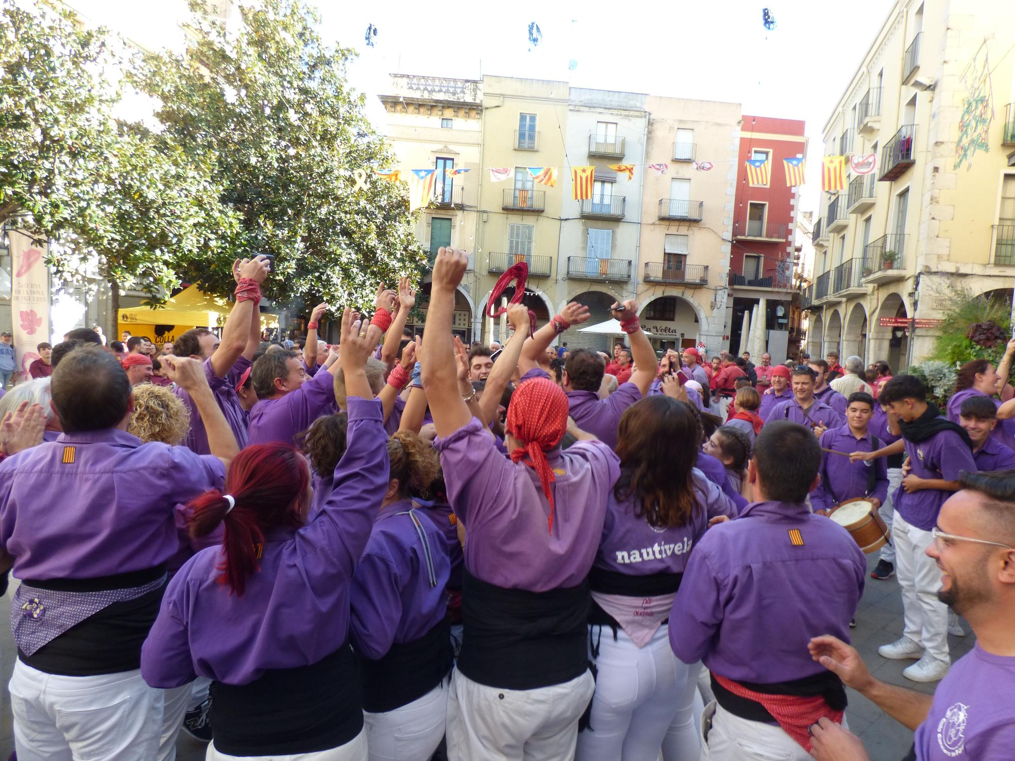 Els Merlots de Figueres celebren el final de temporada acompanyats de la Colla Jove de Barcelona i els Maduixots