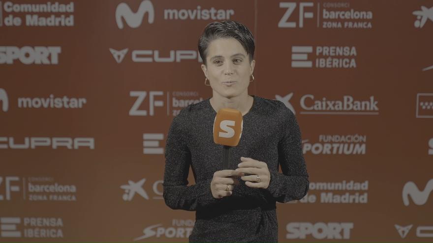 María Pérez pasa por el photocall de la Gala Valores antes de recibir el premio Valores Extraordinario