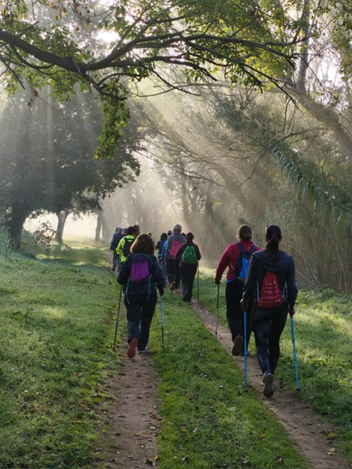 Entre les activitats que es proposaven hi havia marxa nòrdica.