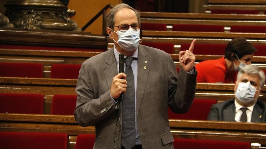 Quim Torra, al parlament de Catalunya