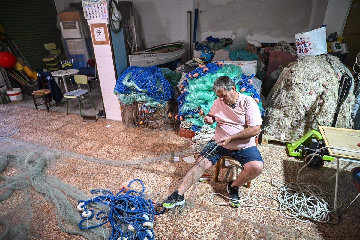 Felete, en su taller de Virgen del Socorro, durante la tarde del pasado martes.