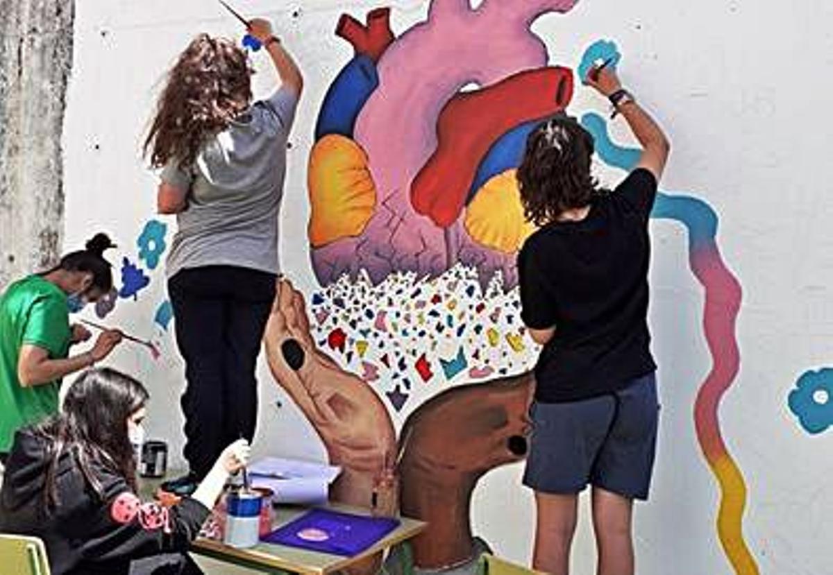 Elaboración del mural.