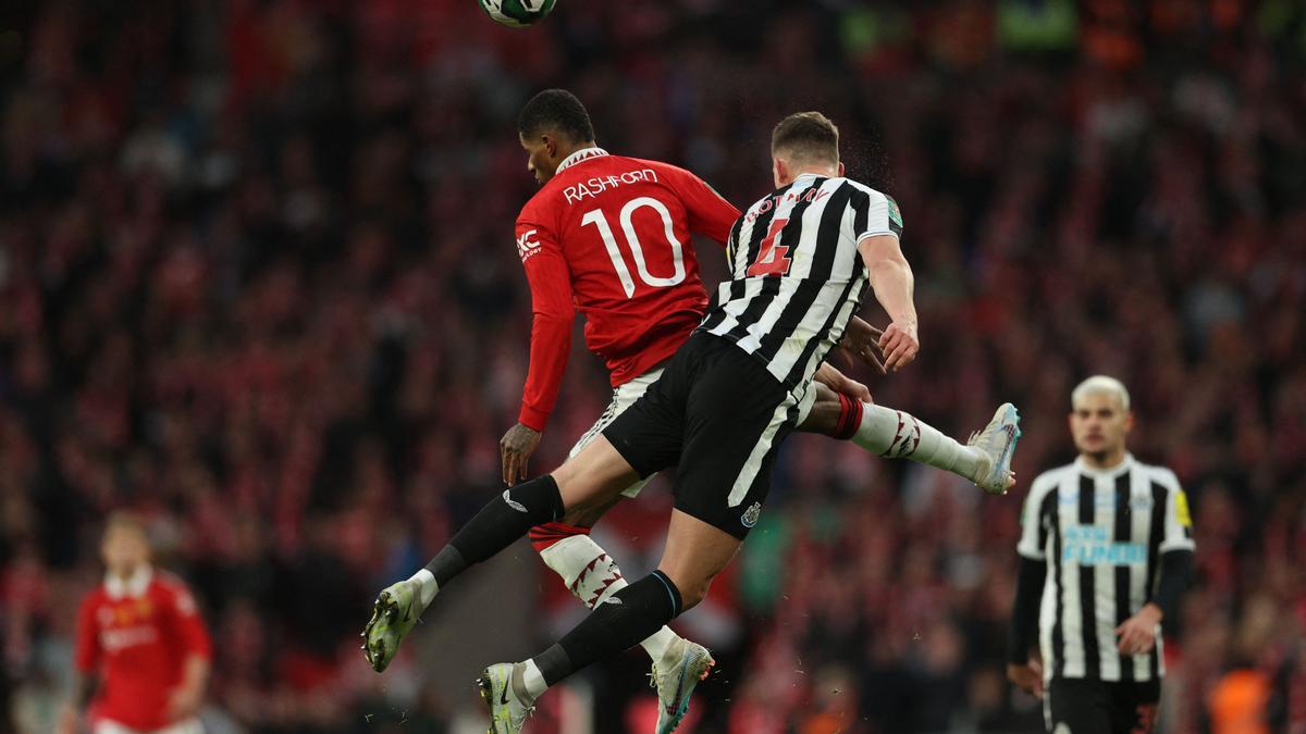 Marcus Rashford durante el partido entre el Manchester United y el Newcastle United en el estadio Wembley