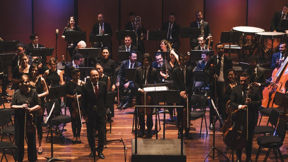 La European Sinfónica Orquesta, durante un recital