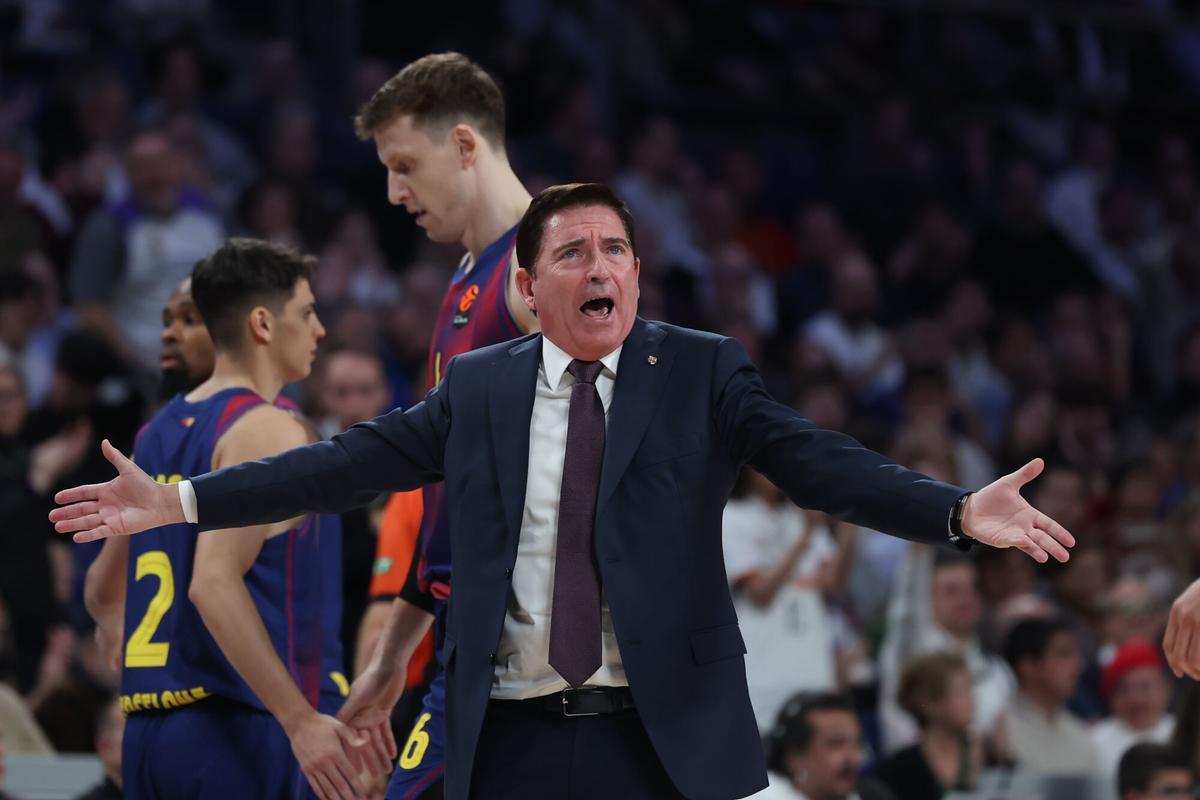 Xavi Pascual vivió el peor encuentro como técnico del Barça, y cedió una clara victoria en Madrid
