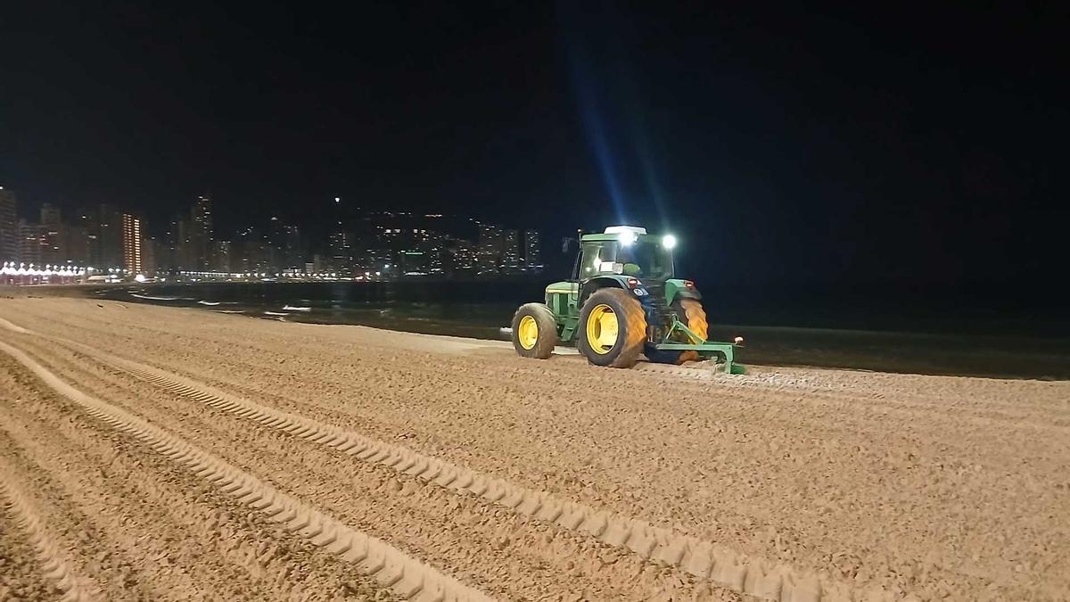 Benidorm trabaja ya en la mejora de sus arenales.