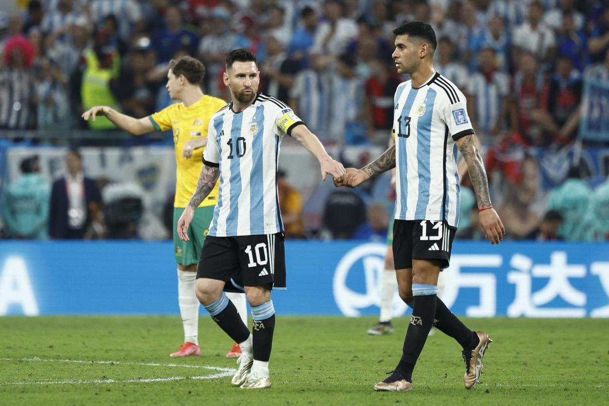 Romero y Messi, con Argentina