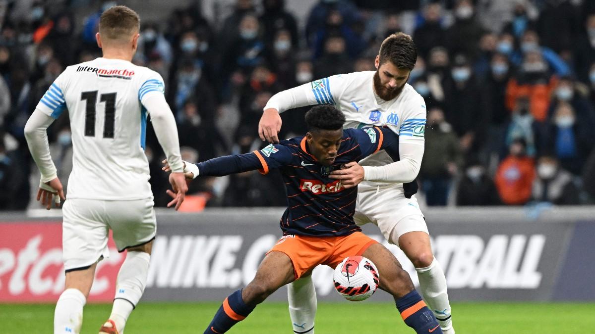 Imagen del partido entre Montpellier y Marsella