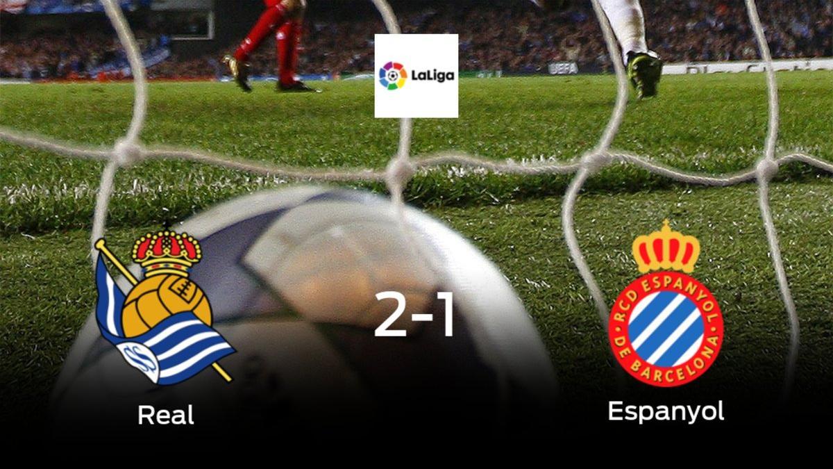 Triunfo de la Real Sociedad ante el Espanyol (2-1)