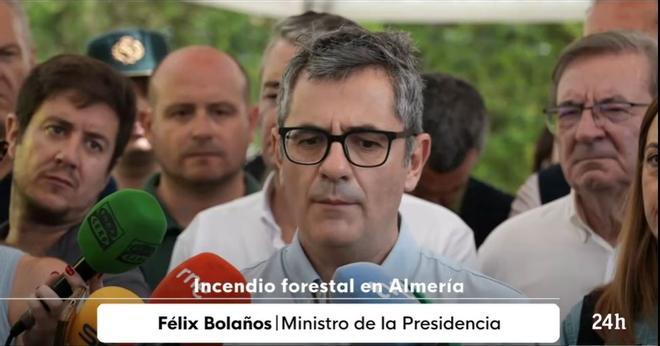 Bolaños se desmarca de las críticas de Óscar Puente sobre el Es-Alert: "Es una decisión técnica que no puedo cuestionar"