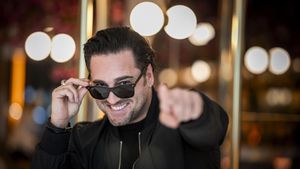 El cantante David Bustamante, en su visita a Barcelona para promocionar su nuevo álbum Inédito.